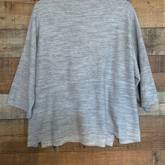 J. Jill Purejill gray pullover top, size small - Picture 7 of 8